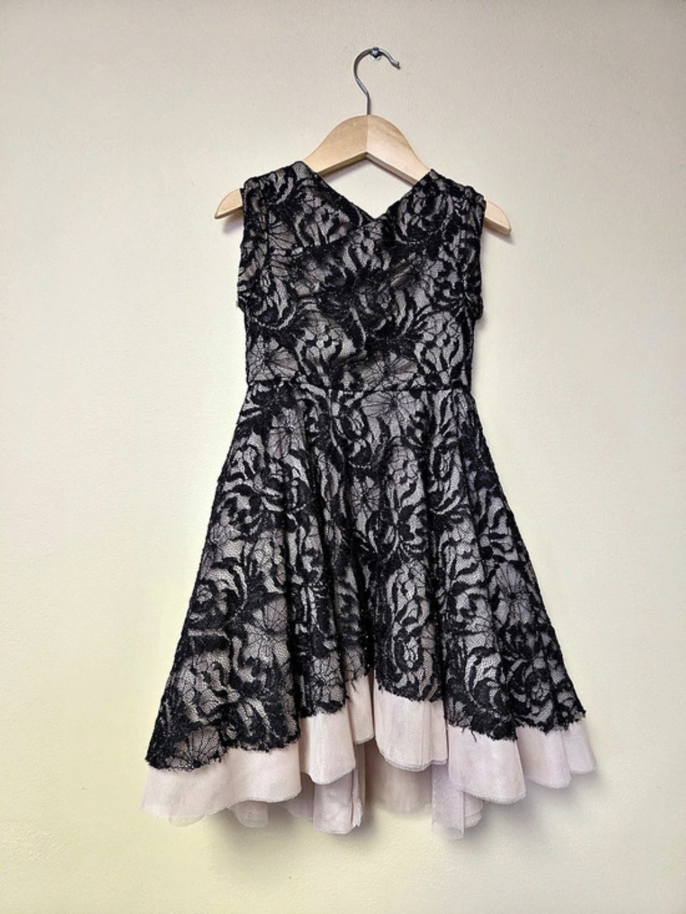 Joyfolie Floral Lace Dress in Black,  Like New Size 4 NWOT